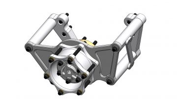 RCD  Fixed Starter Mount- UNBLOWN  SB Chevy   RCD Engineering for Starter